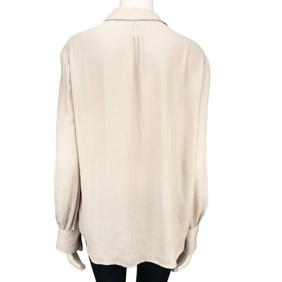 Women's Cream Button-Up Blouse - Picture 2 of 10